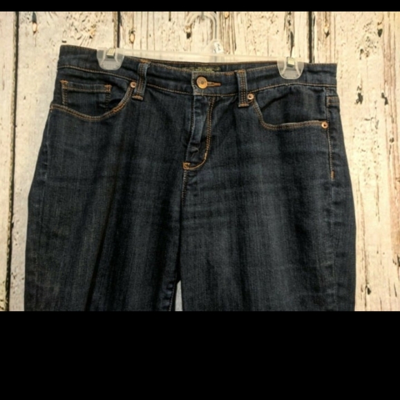 seven 7 Size 30 Slim‎ Jeans dark wash denim blue pants Casual SKinny Leg EUC - Picture 2 of 6